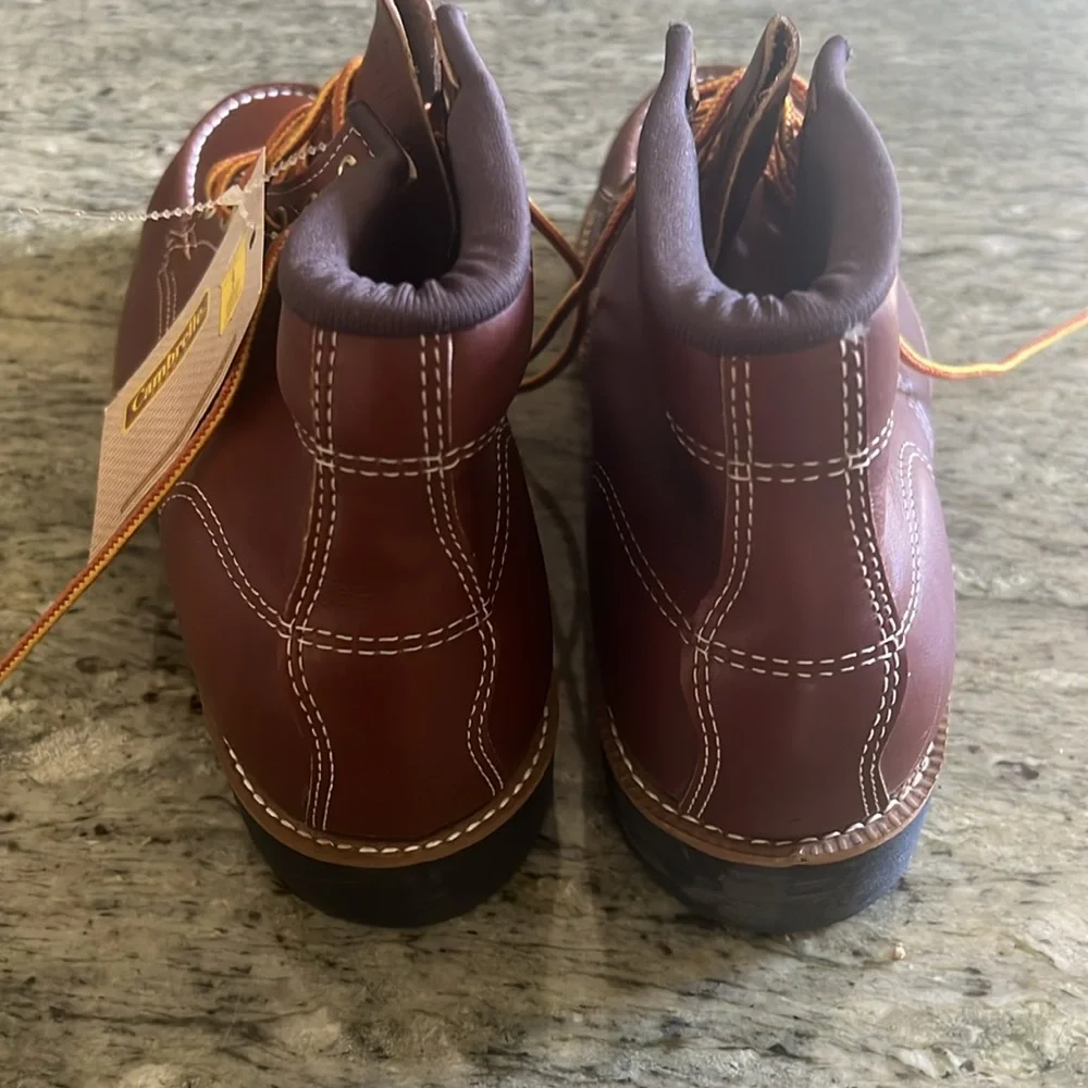 Men’s Hy-test made in USA leather steel toe work boots - Picture 2 of 4